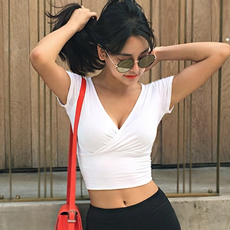 Tight-fitting Cotton Summer Crop Top